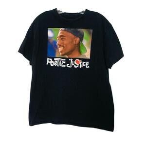 Tupac Shakur Poetic Justice Movie Shirt Rap Hip Hop Graphic Tee Fan Tee